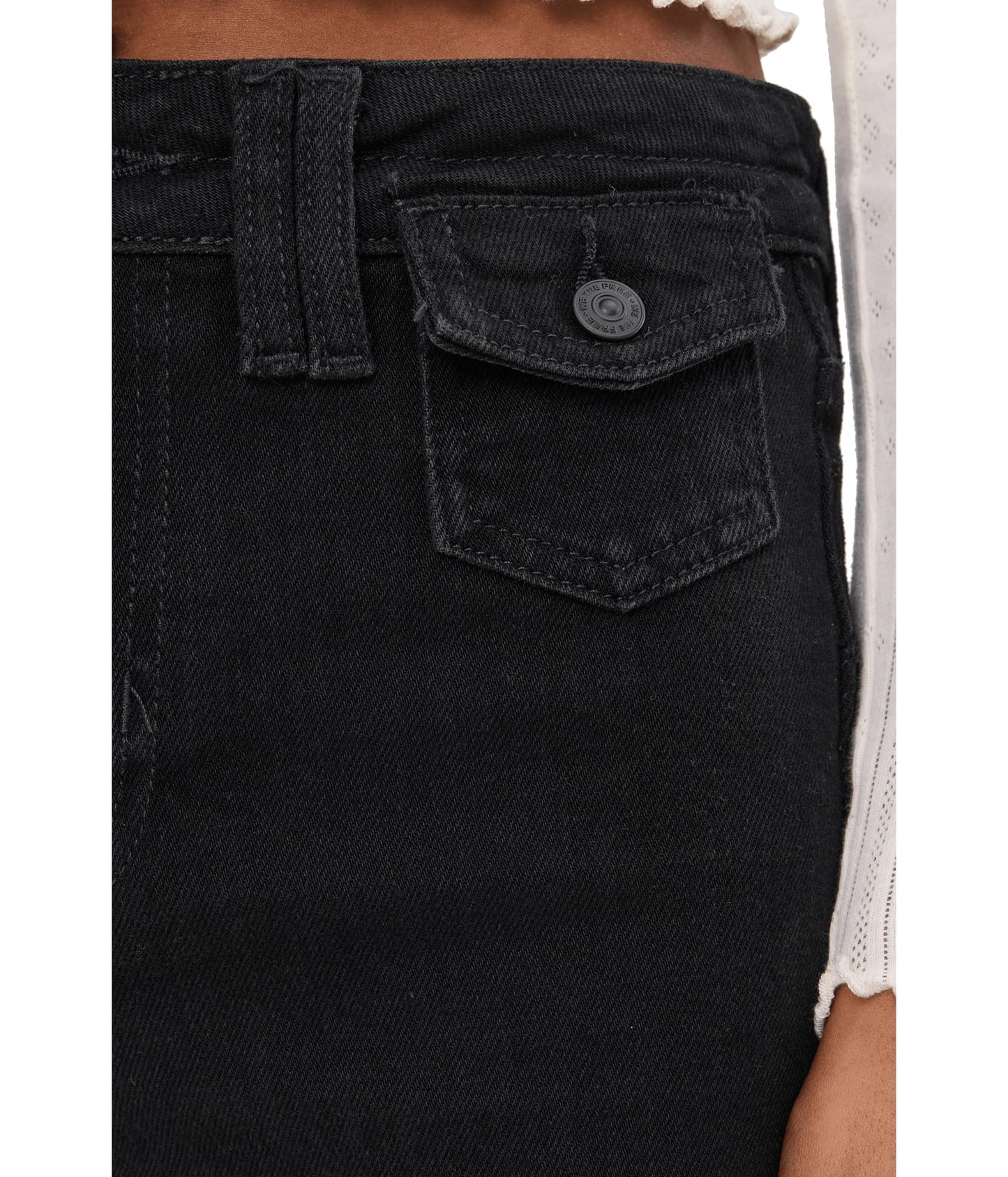 Free People Kellee High-Rise Palazzo Pants - Black, Size 26