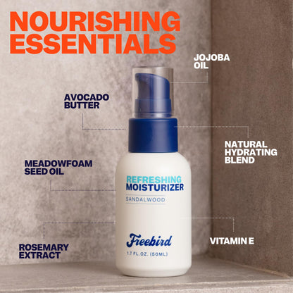 Freebird Face Moisturizer for Men – Lightweight Hydration with Collagen, Matte Finish, 50mL