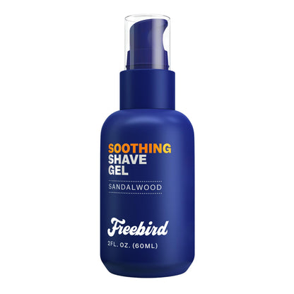 Freebird Shave Gel for Men – Ultra Smooth, Non-Foaming, Aloe Hydration, 60ml Travel Size