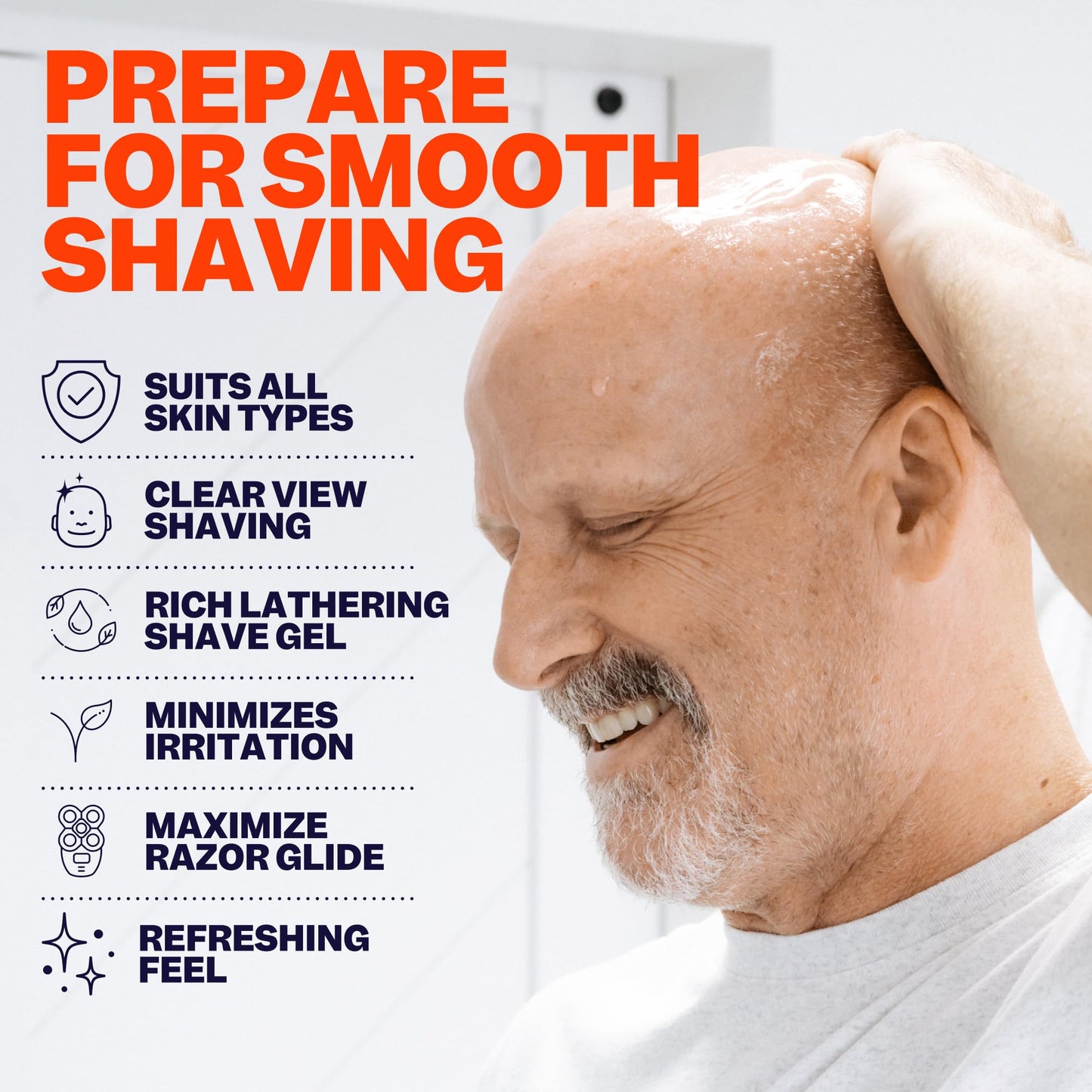 Freebird Shave Gel for Men – Ultra Smooth, Non-Foaming, Aloe Hydration, 60ml Travel Size