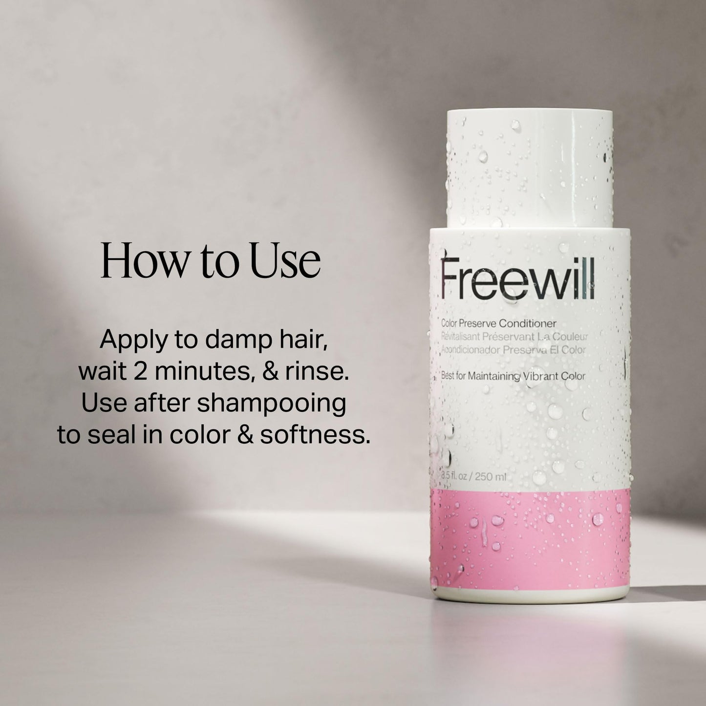 Freewill Color Preserve Conditioner | Rich Hydration for Color-Treated Hair – 8.5 oz