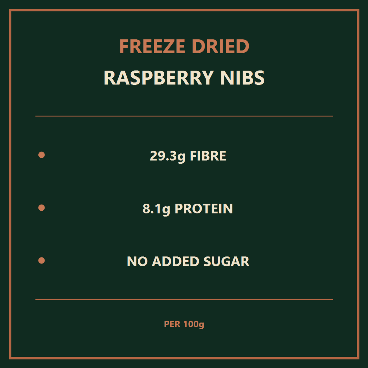 Freeze Dried Raspberry Nibs