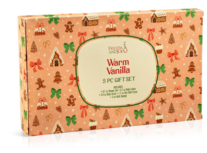 Freida & Joe Fragrance Bath & Body Collection Valentine Gift Box – Warm Vanilla 3.0