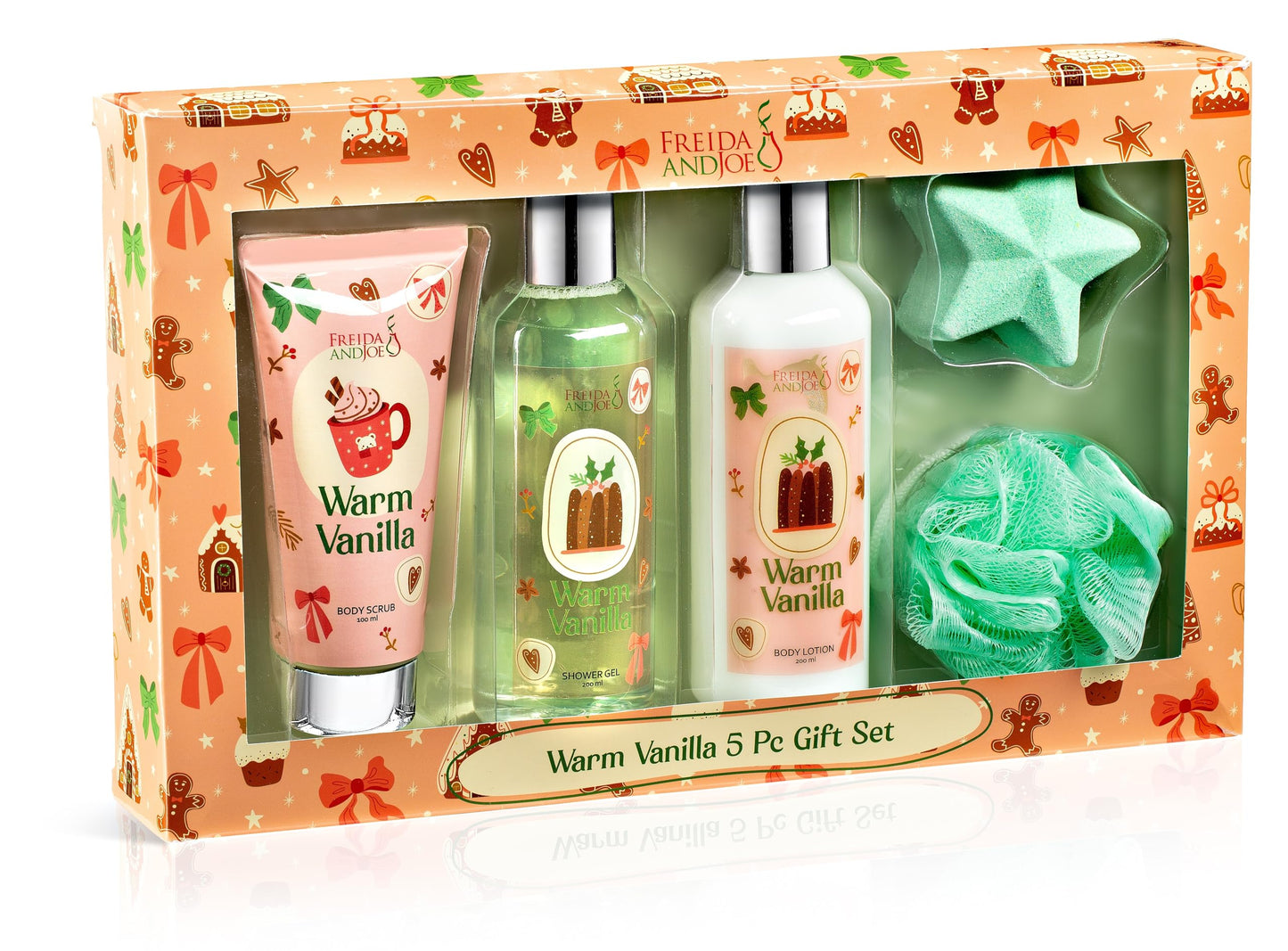 Freida & Joe Fragrance Bath & Body Collection Valentine Gift Box – Warm Vanilla 3.0