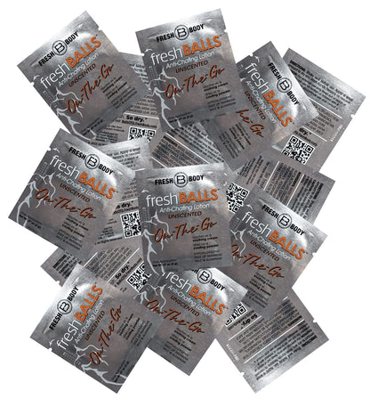 Fresh Body FB Balls On-The-Go Anti-Chafing Lotion — Travel Pack for Men (60 x 0.07 oz)