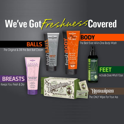 Fresh Body FB Balls On-The-Go Anti-Chafing Lotion — Travel Pack for Men (60 x 0.07 oz)