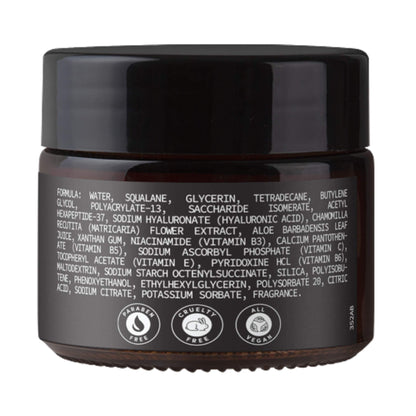 Fresh Rituals Vegan Face Moisturizer with Hyaluronic Acid, Aloe Vera and Niacinamide | 2 ounce | Cruelty Free, Paraben Free, Natural Ingredients | Lightweight Daily Use Moisturizing Cream