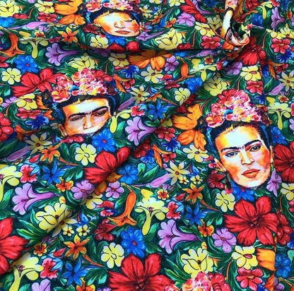 Frida Flowers Outdoor Fabric by Metre