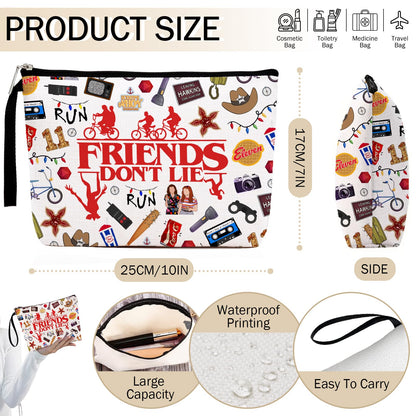 Friendship Makeup Bag – Inspirational Gift Pouch for Best Friends, Sisters & Travel