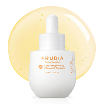 FRUDIA Citrus Brightening Vitamin C Ampoule – Lightweight Daily Serum for Radiance & Hydration (1.01 Fl Oz)