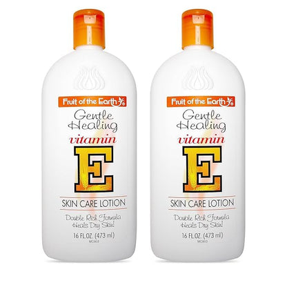 Fruit of the Earth Vitamin E Lotion 16 oz – 2 Pack | Gentle Moisturizing Lotion