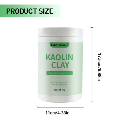 FSbbTaibanle White Kaolin Clay Powder – Ultra-Fine Cosmetic Grade, 32 oz for DIY Skincare