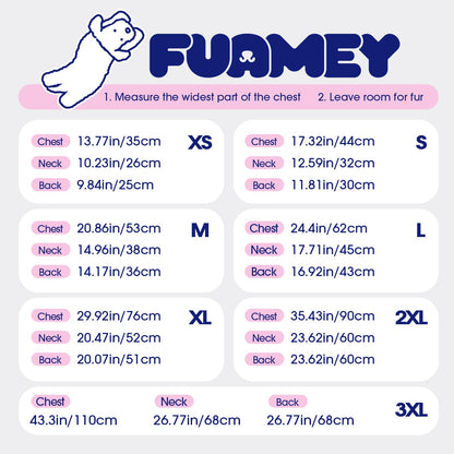 FUAMEY Large Dog Coat – Waterproof Winter Jacket with Built-in Harness