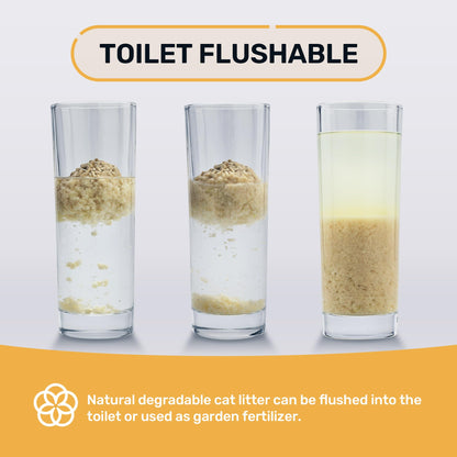FUKUMARU Tofu Cat Litter – 32lb, Fast Clumping, Odor Control, 100% Natural
