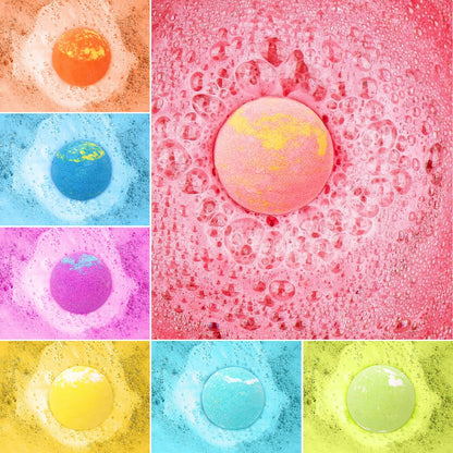 FUNCREVITY Kids Bath Bombs with Toys Inside – Safe Handmade Bubble Bath