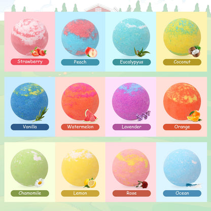 FUNCREVITY Kids Bath Bombs with Toys Inside – Safe Handmade Bubble Bath