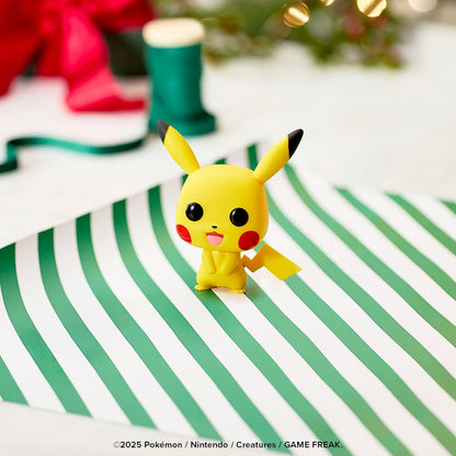 Funko Pop Bitty Pokémon Collection – Pikachu, Vaporeon, Caterpie & Cubone 0.9" Figures + Stackable Display Case