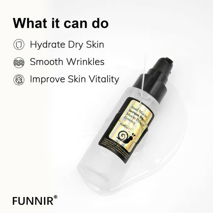 FUNNIR Snail Mucin 96% Essence – Lightweight Hydration Serum for All Skin Types
