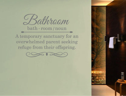 Funny Bathroom Wall Quote Sticker