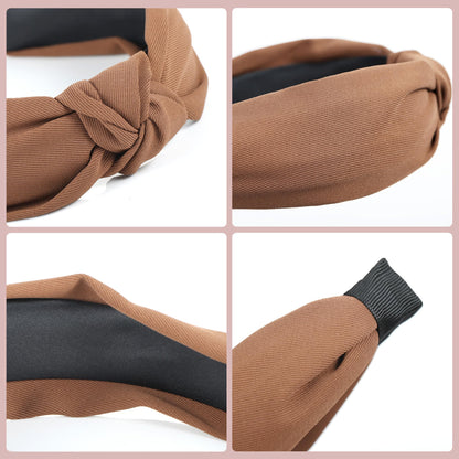 Funtopia Headbands for Women – 9-Piece Leopard Print Knot Headbands Set