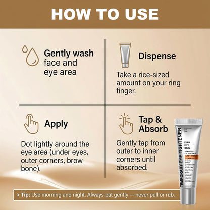 Fuputo Perfection Eye Tightener Cream – Instant Firming Eye Care (2PCS with 2 Brushes)