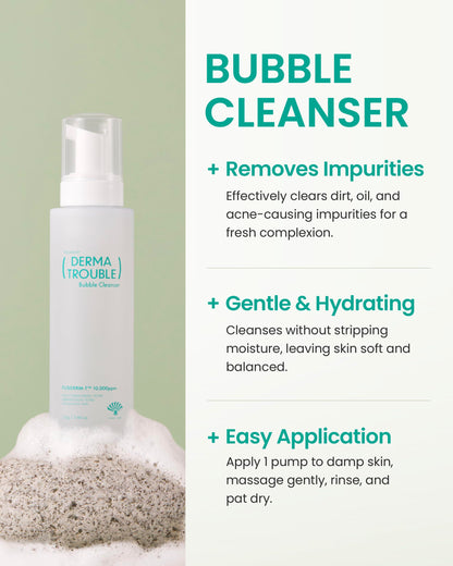 FUSIDYNE Derma Trouble Balancing AC 3 Step Kit – Soothing, Sebum-Control for Blemish-Prone Skin