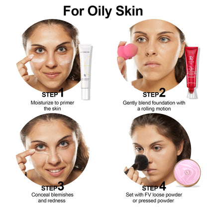 FV 2 Pack Waterproof Foundation – Matte Finish, Medium Coverage in Toffee (1.05 fl oz)