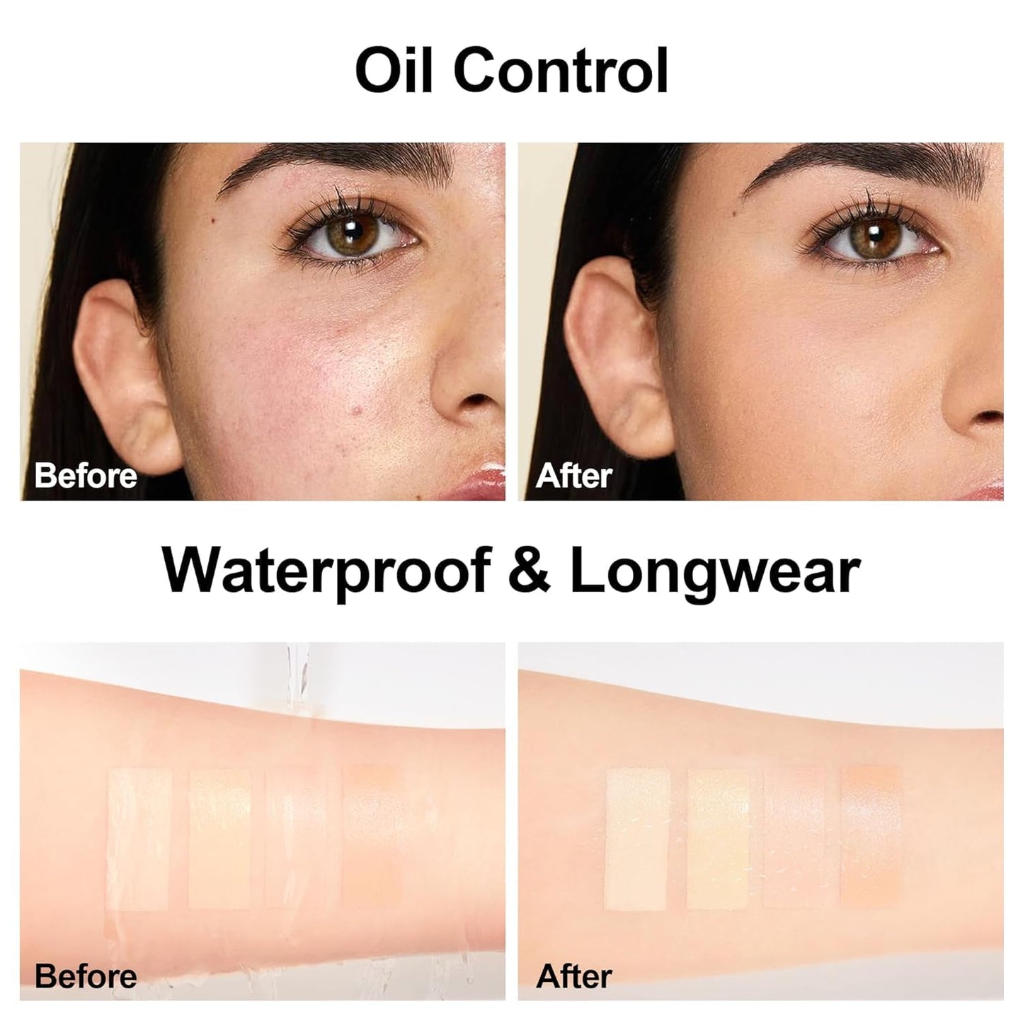 FV 2 Pack Waterproof Foundation – Matte Finish, Medium Coverage, Oil-Control for Oily/Normal Skin (Classic Ivory) 1.05 fl oz