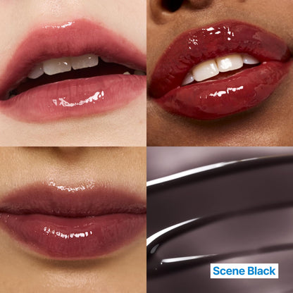 Fwee 3D Changing Gloss – 01 Scene Black | Color-Changing Lip Gloss, Layering, Long-Lasting Shine (5.6g)
