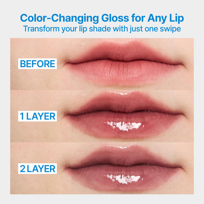 fwee 3D Changing Gloss 02 Scene Lavender – Color-Changing Lip Gloss, Layering Gloss, Long-Lasting & Plumping | 5.6g
