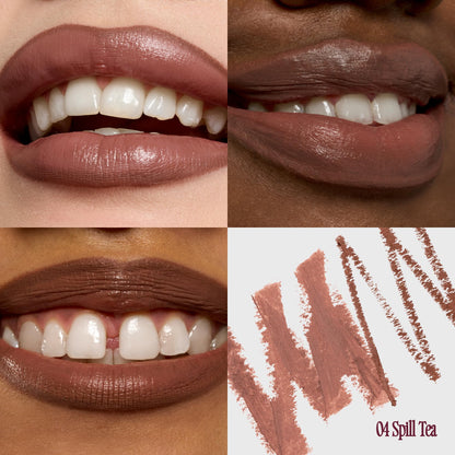 Fwee Spill Tea Long-Lasting Dual-Color Lip Liner | All-in-One Satin Finish Lip & Cheek Stick
