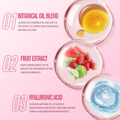 FYEBOO Fruit Lip Mask Set: Honey and Vitamin E for Overnight Moisturizing (6 Flavors)