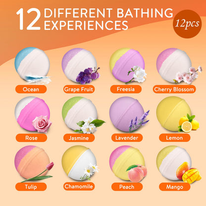 Fyo Tizmo Bath Bombs 12-Pack – Handmade Natural Fizzies Gift Set