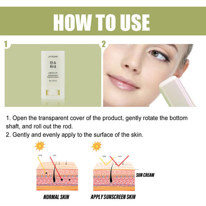 Gaayou Matte Sun Stick Mugwort + Camelia SPF 50+ PA++++ | Non-Greasy Face & Body Sunscreen Stick