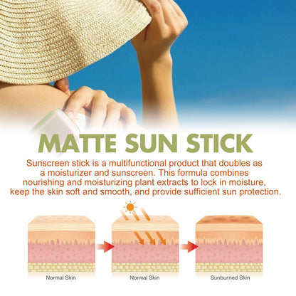 Gaayou Matte Sun Stick Mugwort + Camelia SPF 50+ PA++++ | Non-Greasy Face & Body Sunscreen Stick