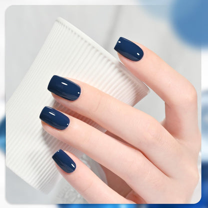 GAOY Blue Navy Gel Nail Polish Set — 6 Colors (Nude, Gray, Baby Blue) Soak-Off UV Kit