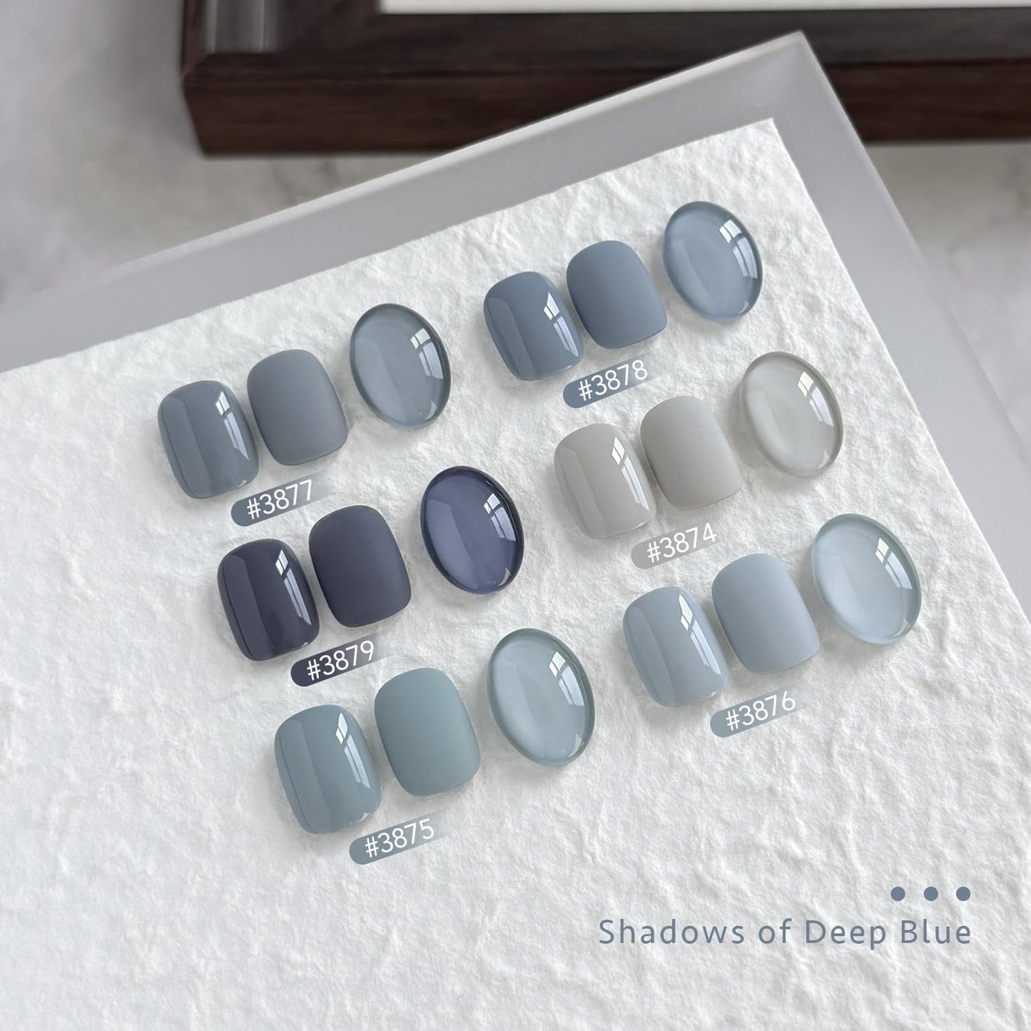 GAOY Blue Ashes Gel Nail Polish – 6-Color DIY Gel Set for Home and Salon