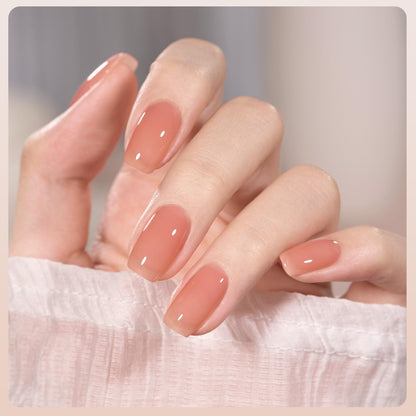 GAOY Milky Jelly Nude Gel Nail Polish Set – 6 Sheer Colors, UV Cure, Soak-Off Gel Kit