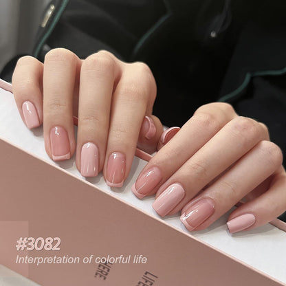 GAOY Macaron Nail Gel Polish Set – Peach Pink Nude Shades for Home & Salon Manicures