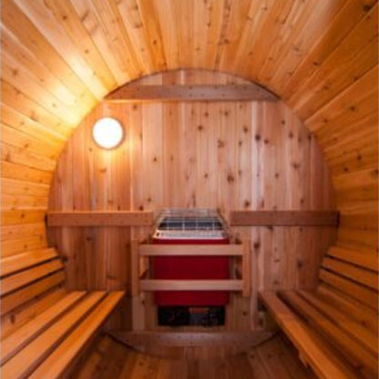 Fonteyn Barrel Sauna Rustic Red Cedar – 4ft to 7ft