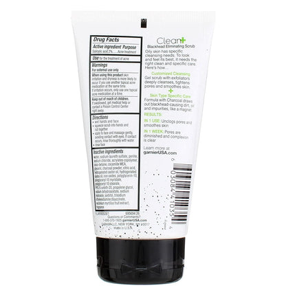 Garnier Clean Scrub Blackhead Eliminating 5 oz (145 ml) Trip Pack