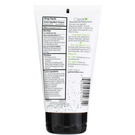 Garnier Clean Scrub Blackhead Eliminating 5 oz (145 ml) Trip Pack