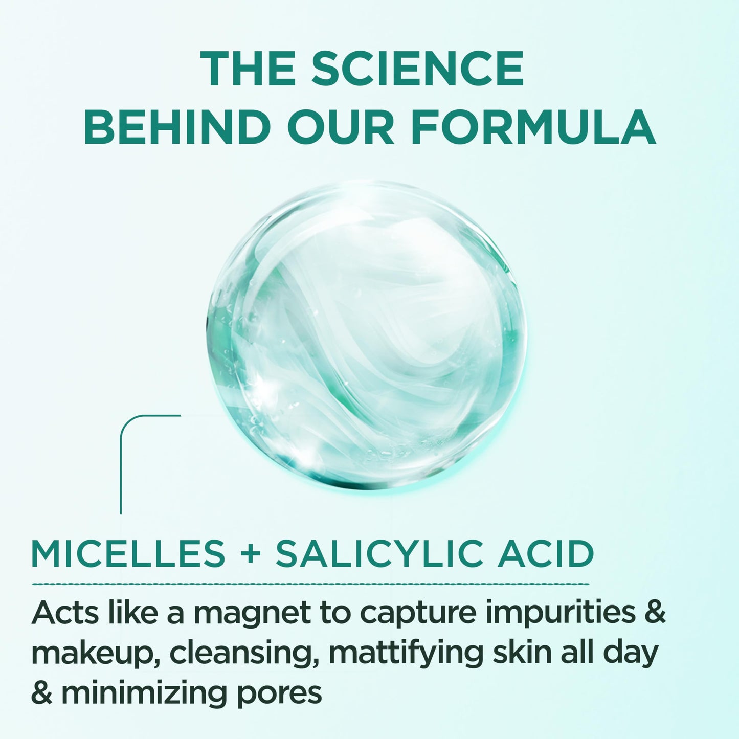 Garnier Micellar Water with Salicylic Acid – All-in-1 Mattifying Cleanser & Makeup Remover (Pack of 2)