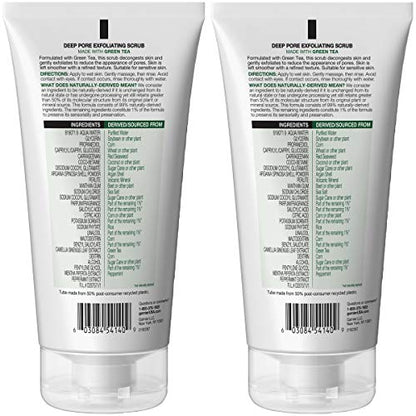 Garnier SkinActive Green Tea Exfoliating Scrub for Oily Skin – 2 Count