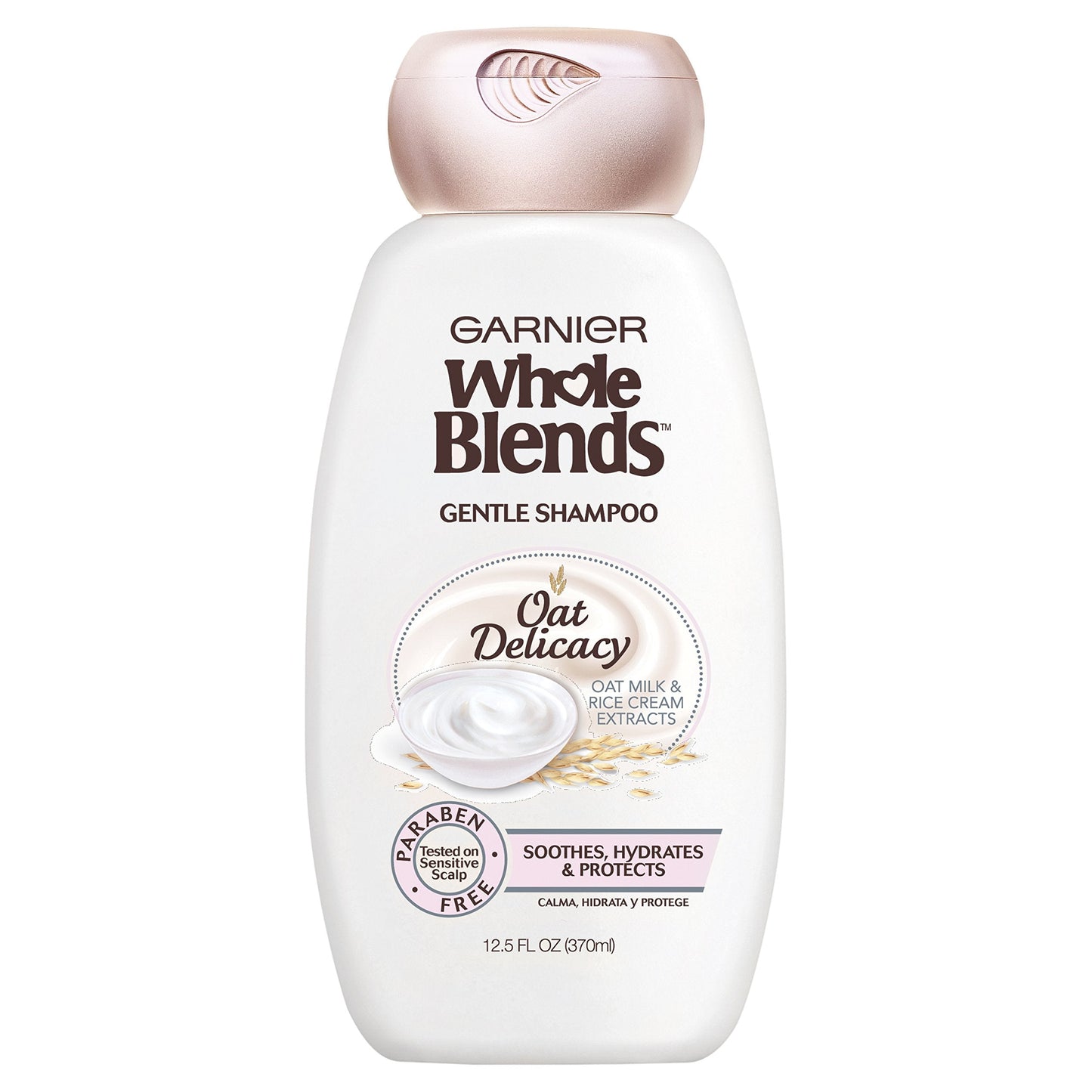 Garnier Whole Blends Gentle Shampoo Oat Delicacy for Sensitive Scalp – Weightless Hydration