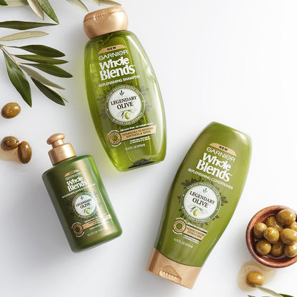 Garnier Whole Blends Legendary Olive Replenishing Shampoo for Dry Hair – 22 fl oz