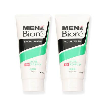 GASHINA STORY Bio-re Men Double Control Facial Cleanser 2-Pack – Cooling Menthol