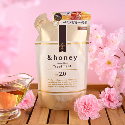 &-Honey Deep Moist Treat-ment Step 2.0 Refill 350g - Deep Moisturizing & Repairing Hair Oil | GASHINA STORY