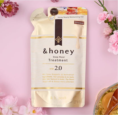 &-Honey Deep Moist Treat-ment Step 2.0 Refill 350g - Deep Moisturizing & Repairing Hair Oil | GASHINA STORY