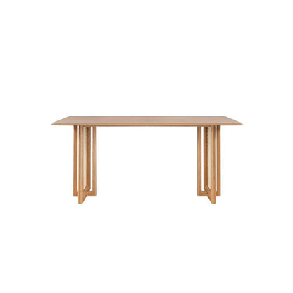 Gavril Rattan Dining Table, Oak, Rectangle